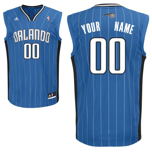 Adidas Orlando Magic Youth Custom Replica Road Blue NBA Jersey